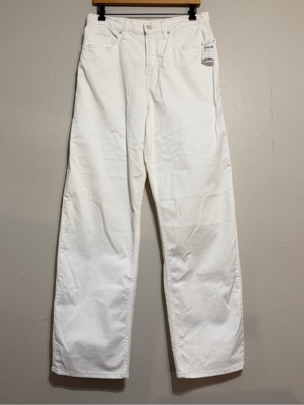 Good American White Denim Jeans with Branded Tag